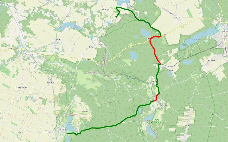Małe Leżno - Górzno krotka