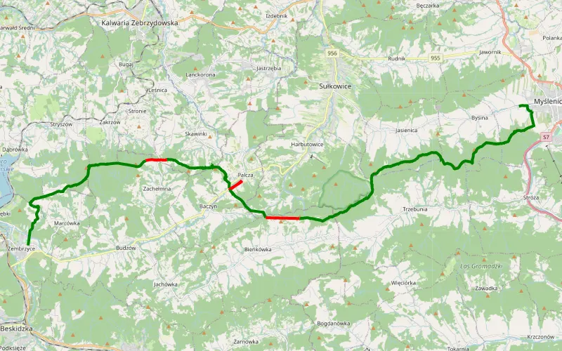 Zembrzyce - Myślenice