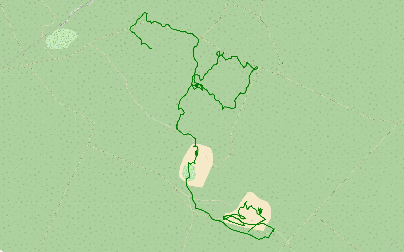 Map of Myśliwy proto - 2.2 km offroad trail, Grójec County