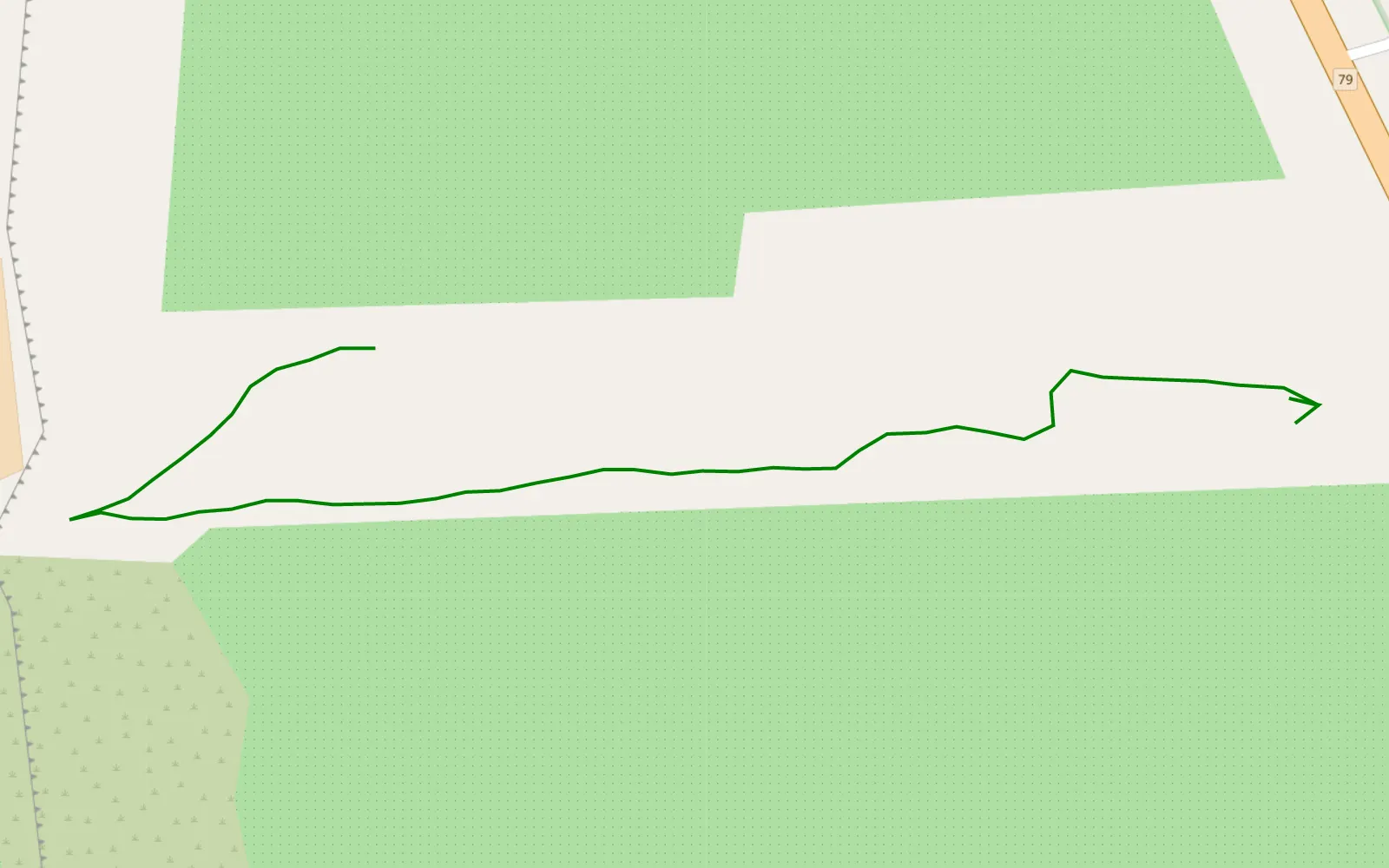 Map of Walka Próba 2 - 0.3 km offroad trail, Grójec County