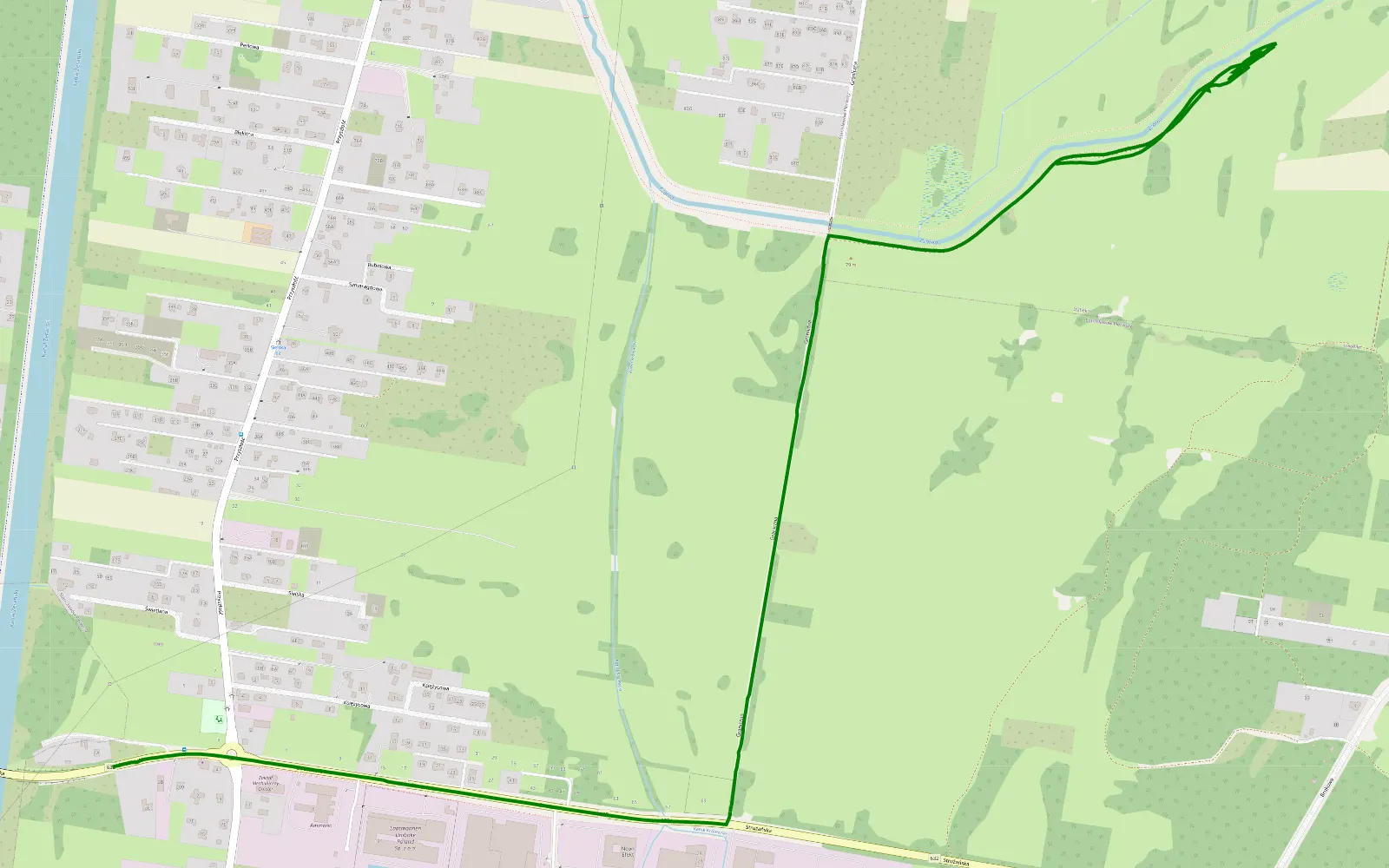 Mapa trasy Rembelszczyzna - Stanisławów Pierwszy - 2.9 km trasy offroad, Powiat Legionowski