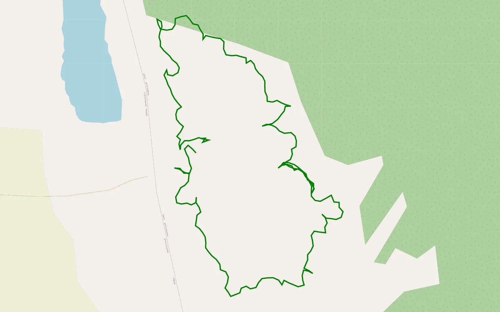 Mapa trasy Walka 3 - 1.3 km trasy offroad, Powiat Makowski