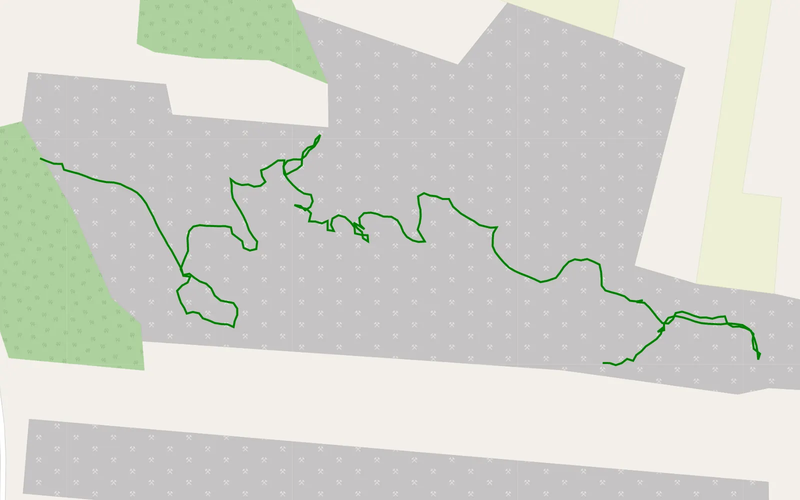 Mapa trasy Proto1 - 1.6 km trasy offroad, Powiat Sokołowski