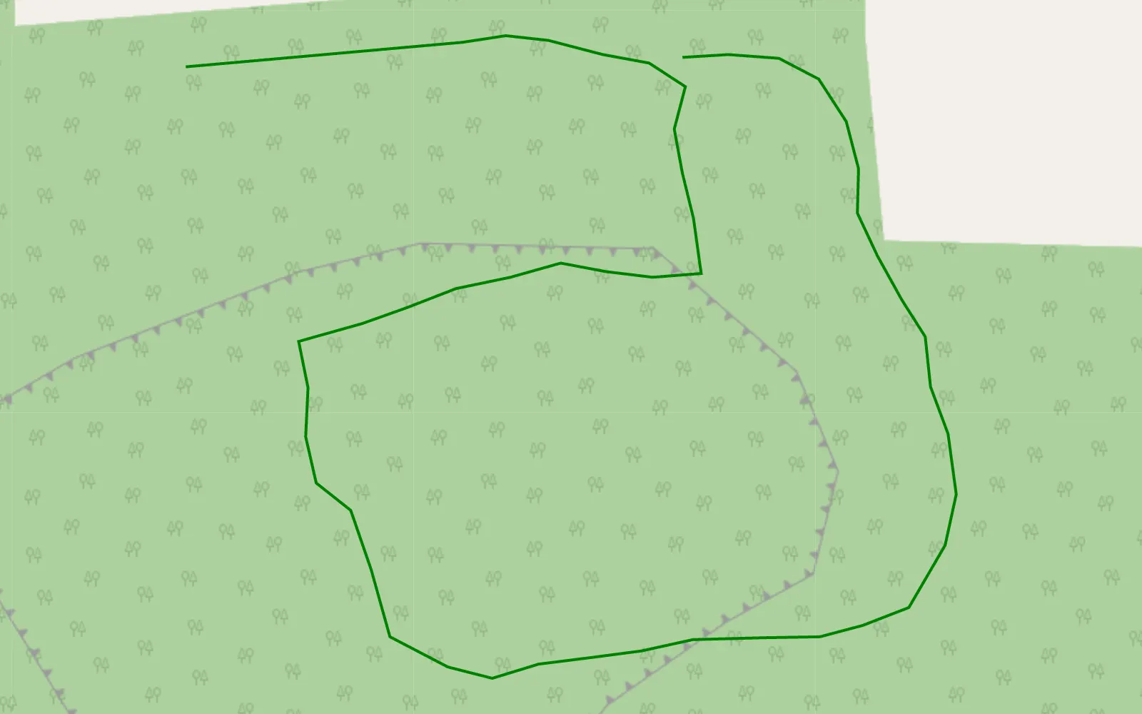 Mapa trasy Wąwóz proto - 0.3 km trasy offroad, Powiat Białobrzeski