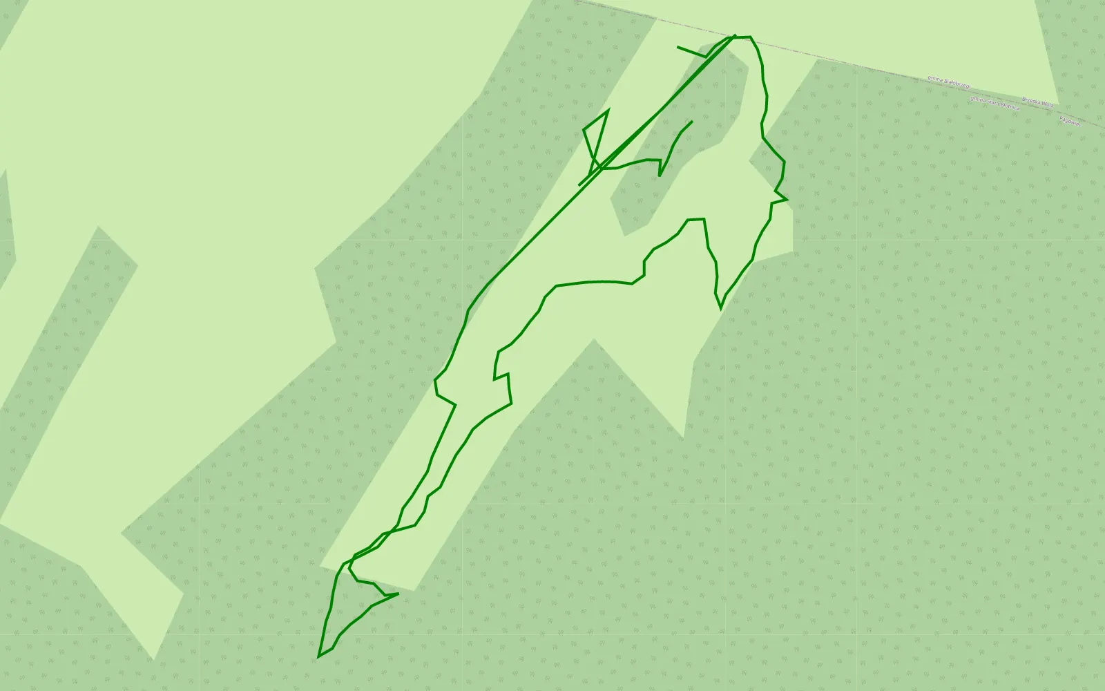 Mapa trasy Janusz - 0.9 km trasy offroad, Powiat Białobrzeski