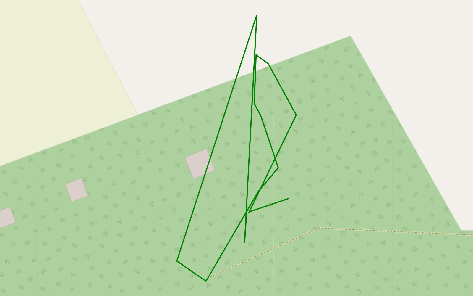Map of Górki - 0.4 km offroad trail, Otwock County