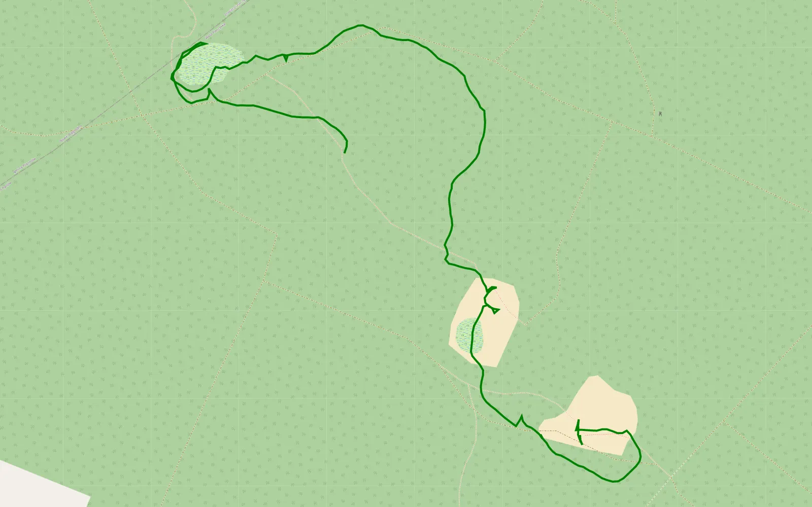Map of Myśliwy walka - 1.6 km offroad trail, Grójec County