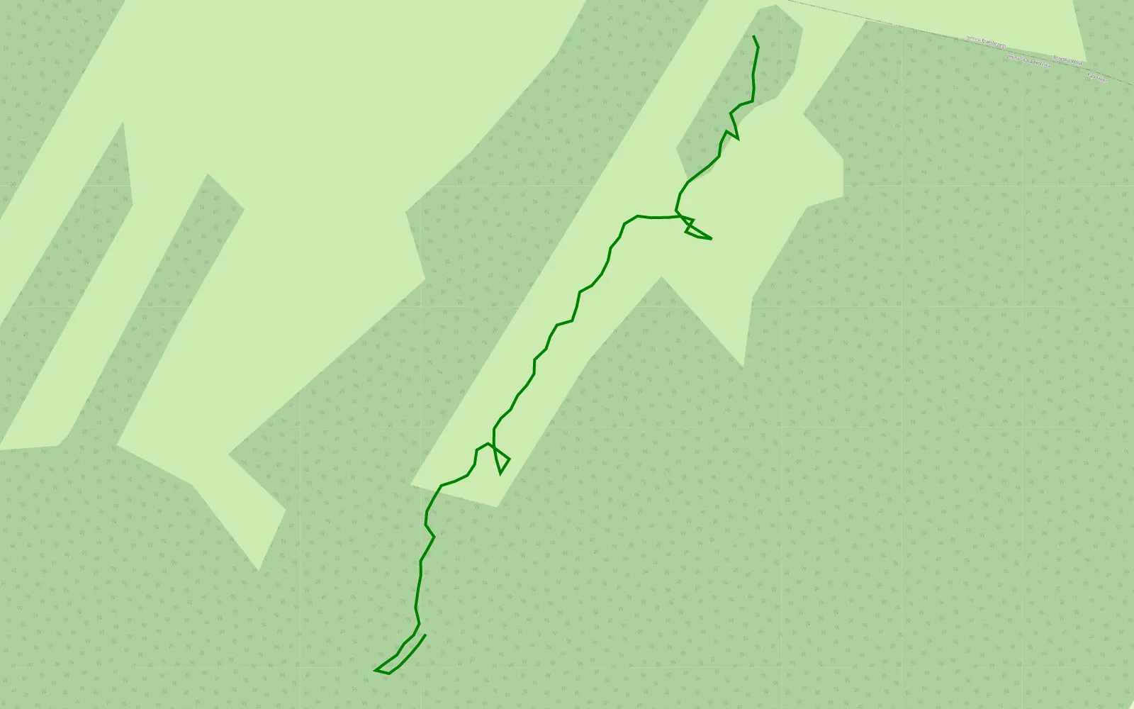 Mapa trasy Pągowiec - 0.4 km trasy offroad, Powiat Białobrzeski