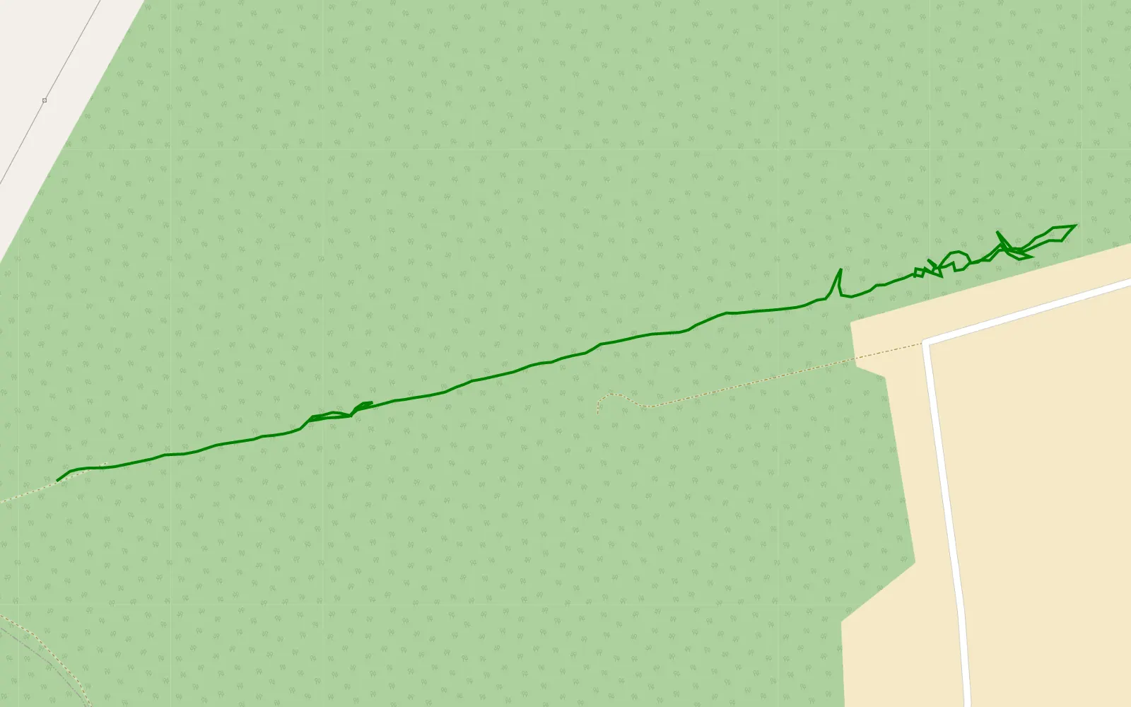 Map of Wysypisko - 1 km offroad trail, Otwock County