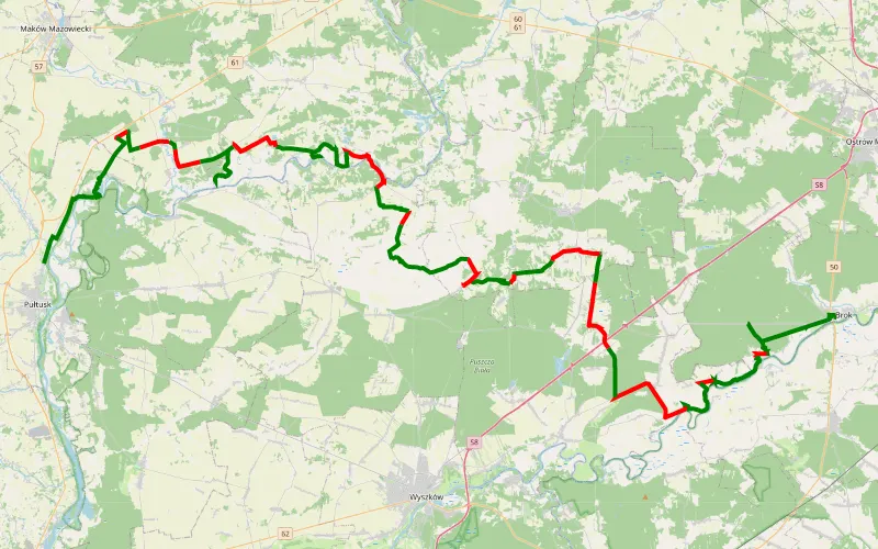 LCAC, MAZOWSZE O2W, trasa nr5, Brok-Pułtusk