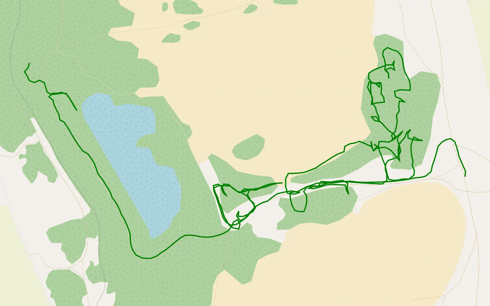 Mapa trasy Krzywólka - 2.5 km trasy offroad, Suwałki
