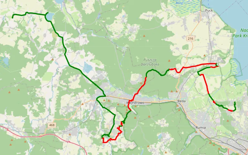 Dębogórze - Mrzezino - Gowino - Gniewinko